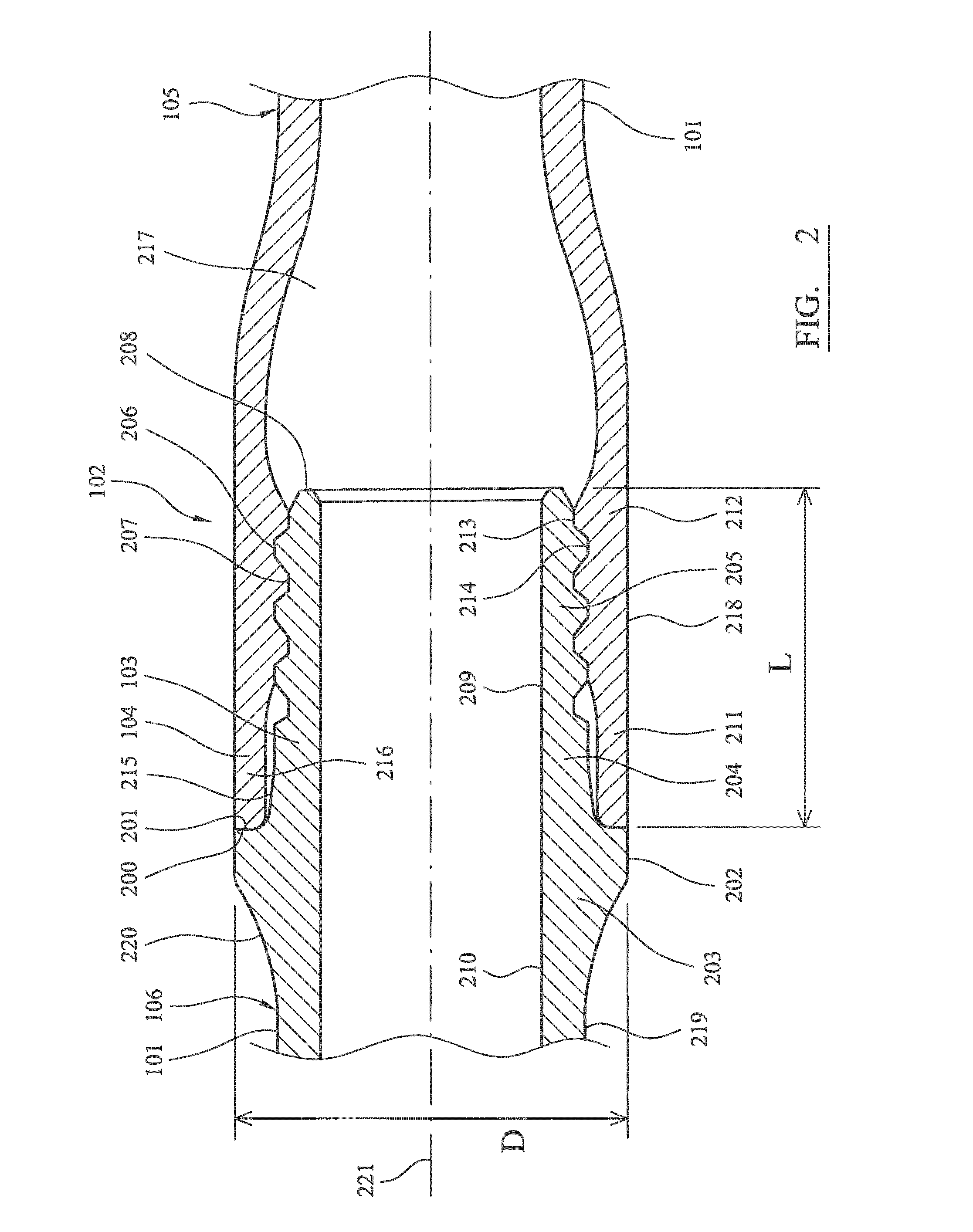 Energy transmission efficient drill string coupling