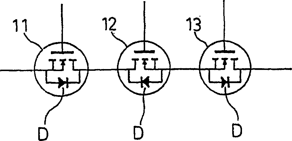 Protective circuit and unit for secondary battery