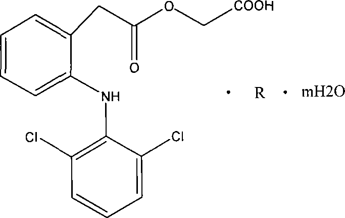 Salt compound formed by aceclofenac and organic base as well as composition and uses thereof