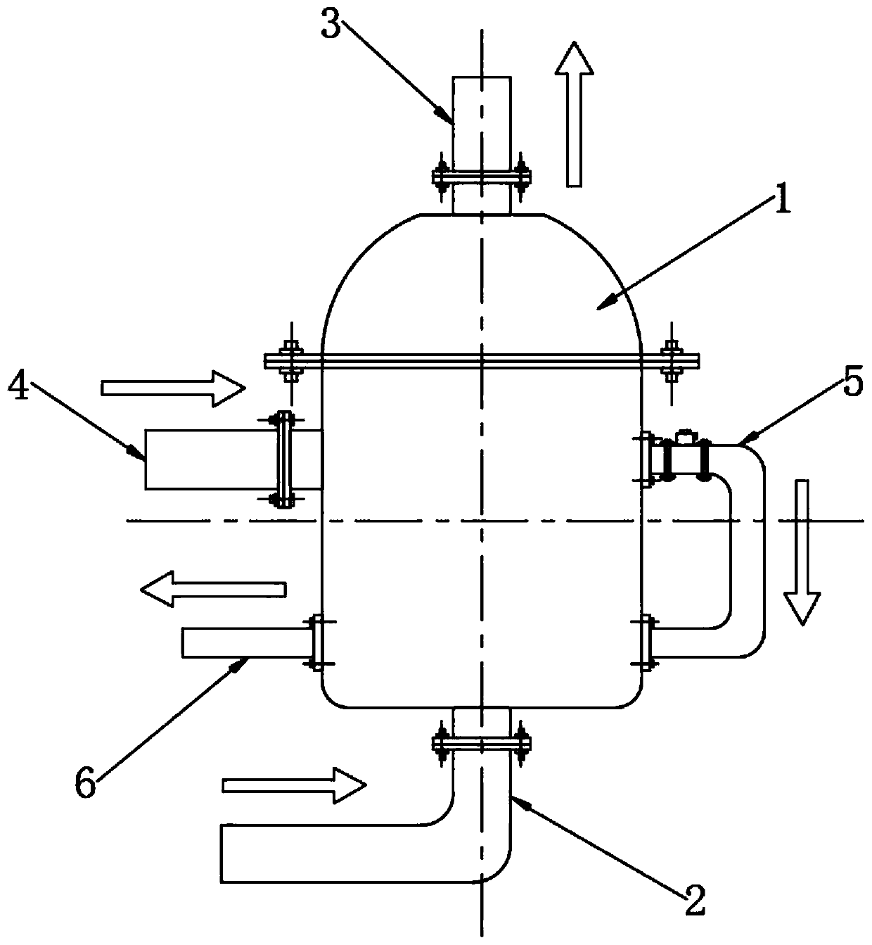 Unitized self-cleaning type filtering device for organic waste gas treatment