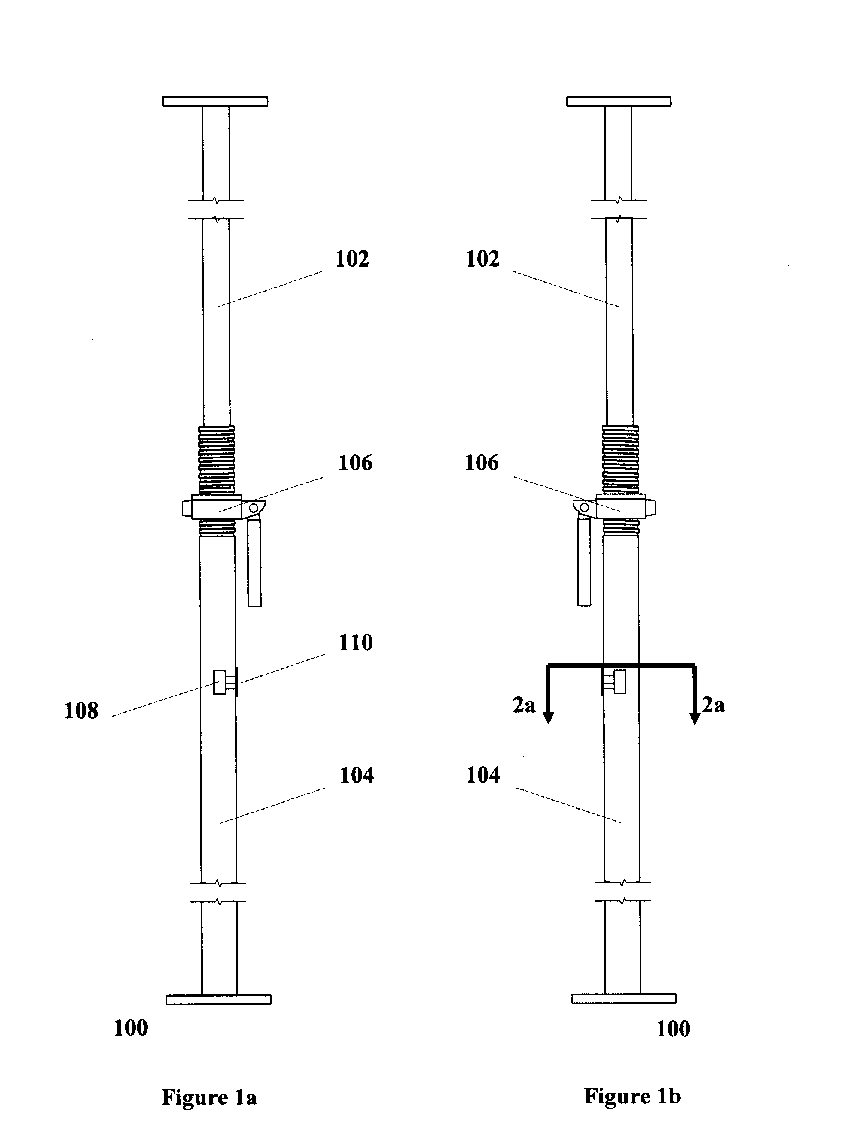 System for monitoring condition of adjustable construction temporary supports