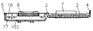 Novel light splitting distribution box structure