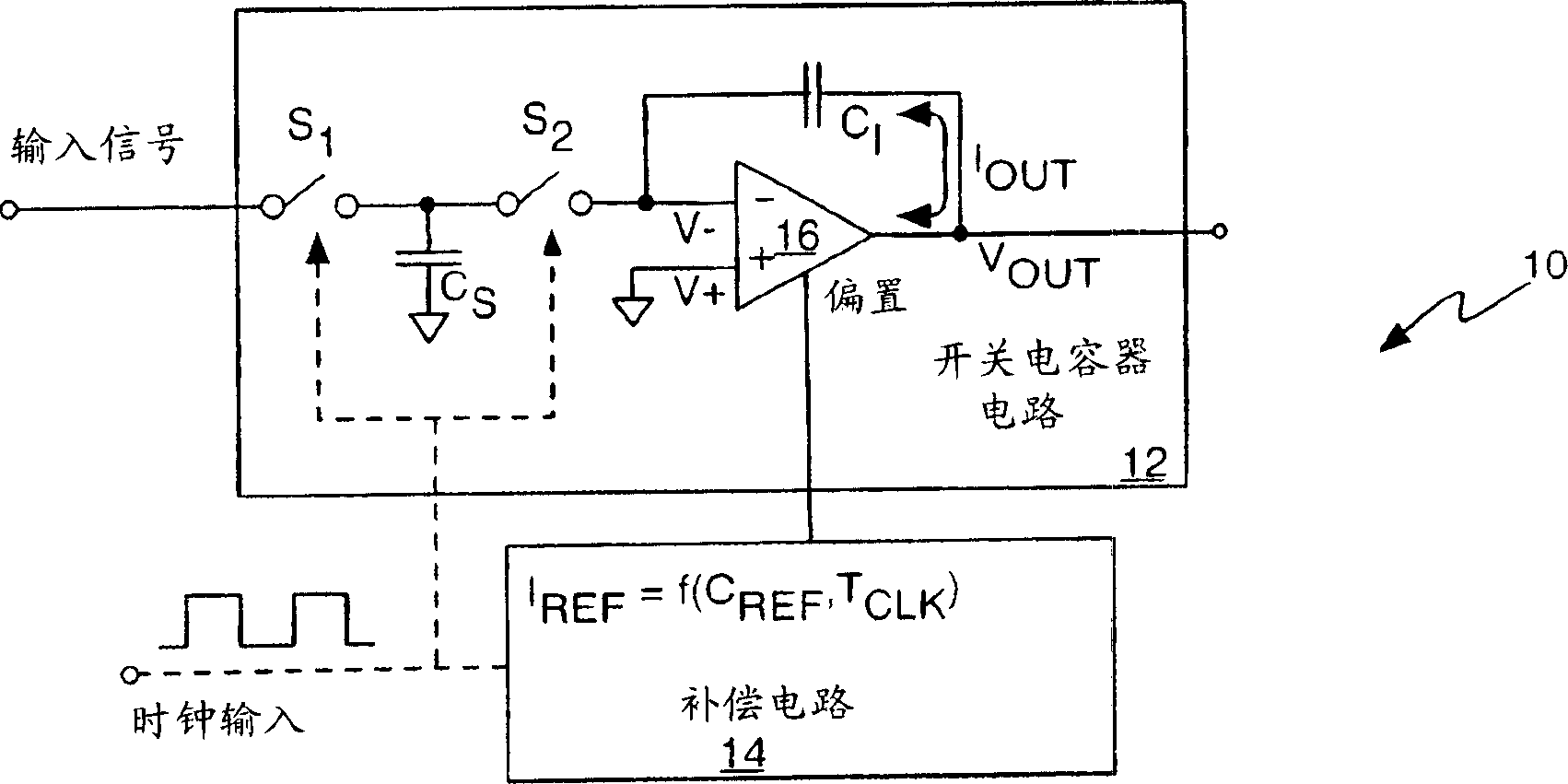 A switched capacitor circuit compensation apparatus and method