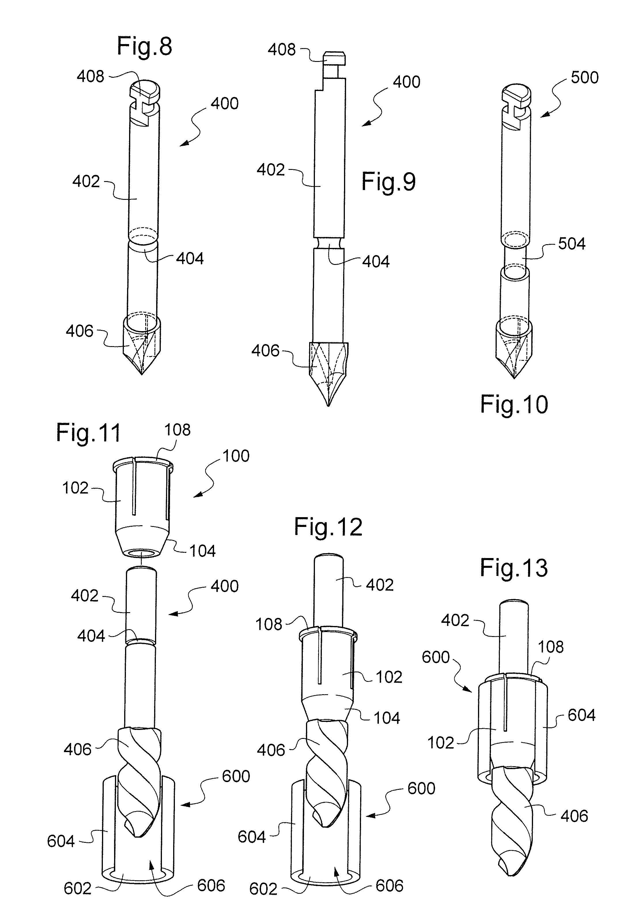 Drill assistance kit for implant hole in a bone structure