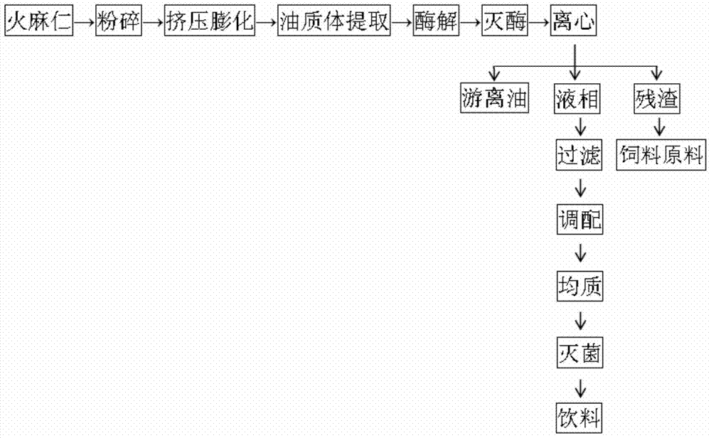 A method for extracting oil from hemp seeds by water enzymatic method and a hemp seed protein drink