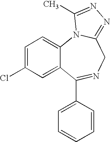 Buccal, polar and non-polar spray containing alprazolam