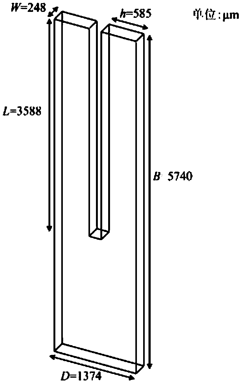 High-order resonance type quartz tuning fork micro-cantilever and manufacturing method thereof