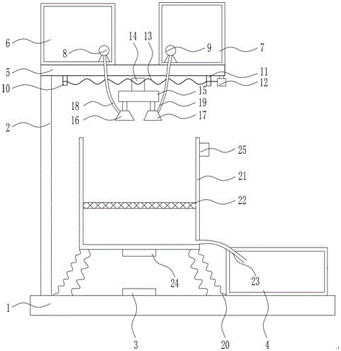 Fruit cleaning device for ecological garden