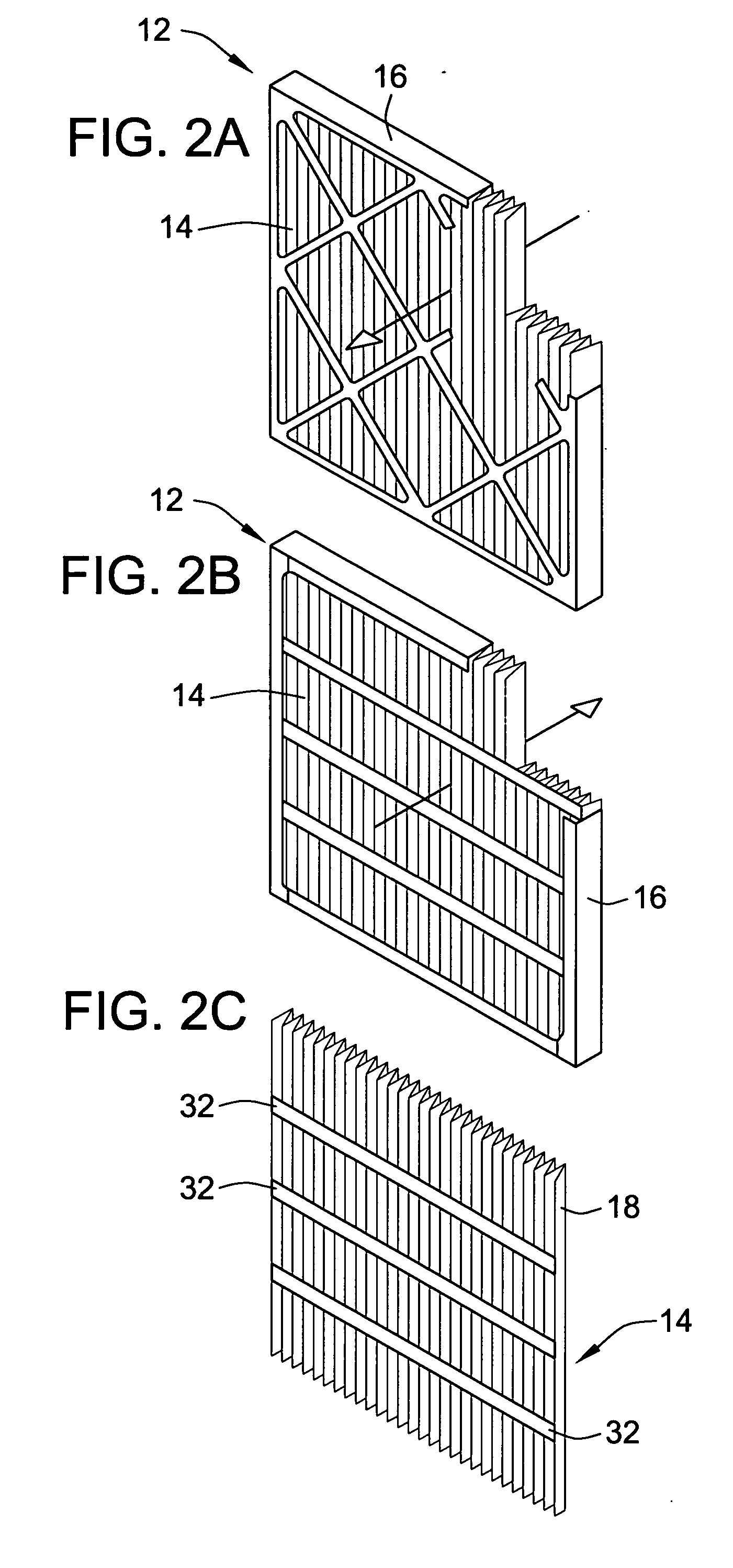 Fabricating a self-supporting filter element