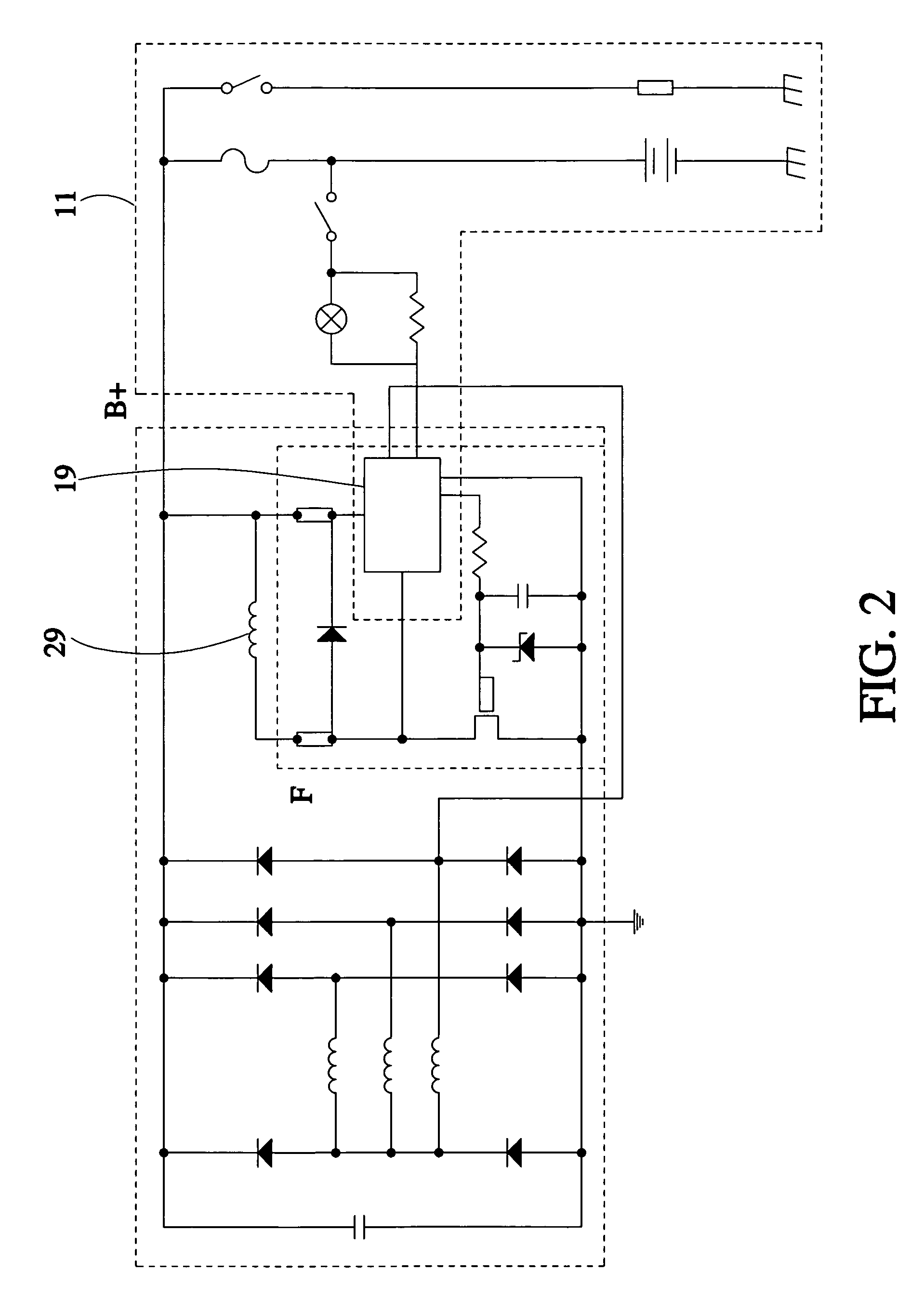 Regulator for eliminating noises generated by automotive power generator