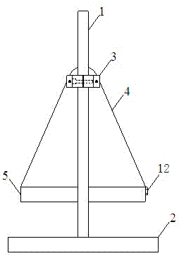 Five-hole wind speed probe calibrating experiment table