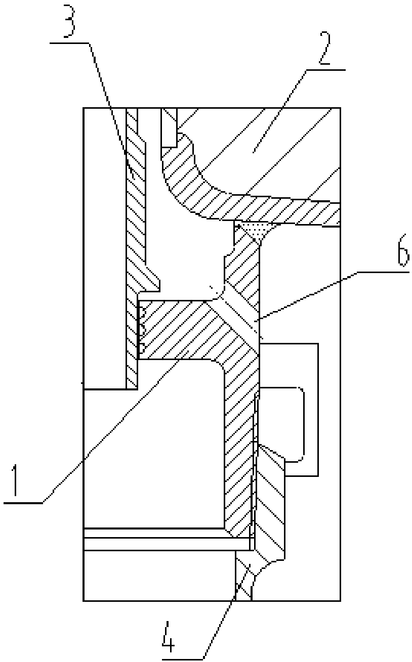 Pressurized water reactor pressure stabilizer spray head connecting structure with labyrinth seal structure