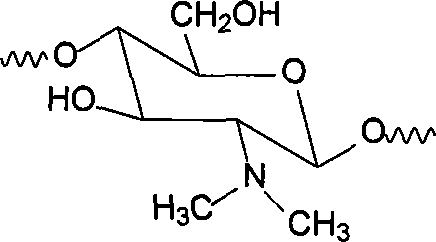 Method for synthesizing N,N,N-trimethyl chitosan sulfate methyl ammonium