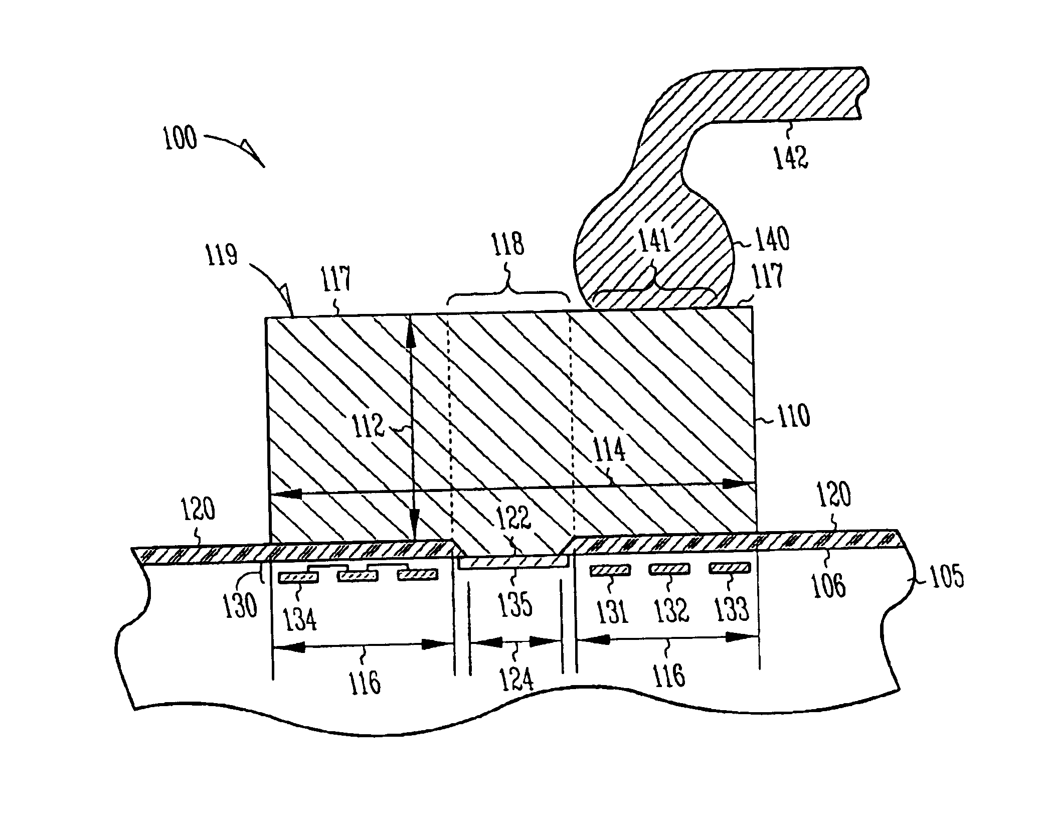Apparatus and method extending flip-chip pad structures for wirebonding on low-k dielectric silicon