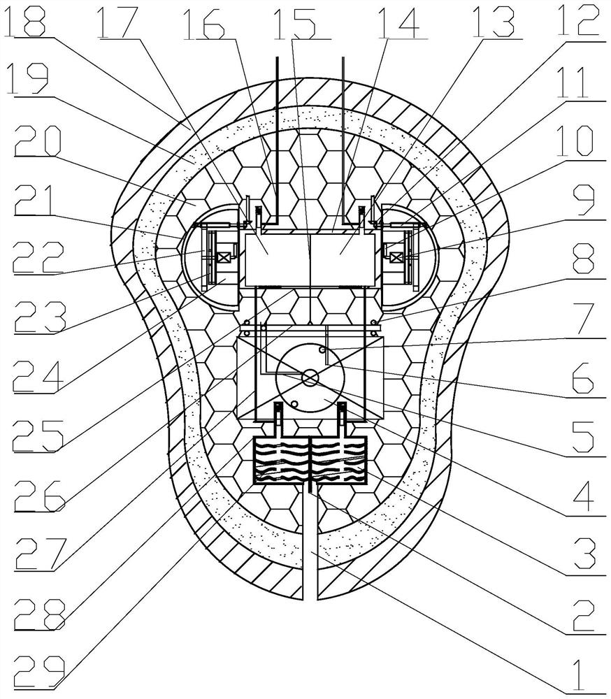 Frog-woodpecker combined silicon nitride double-cylinder bionic compressor