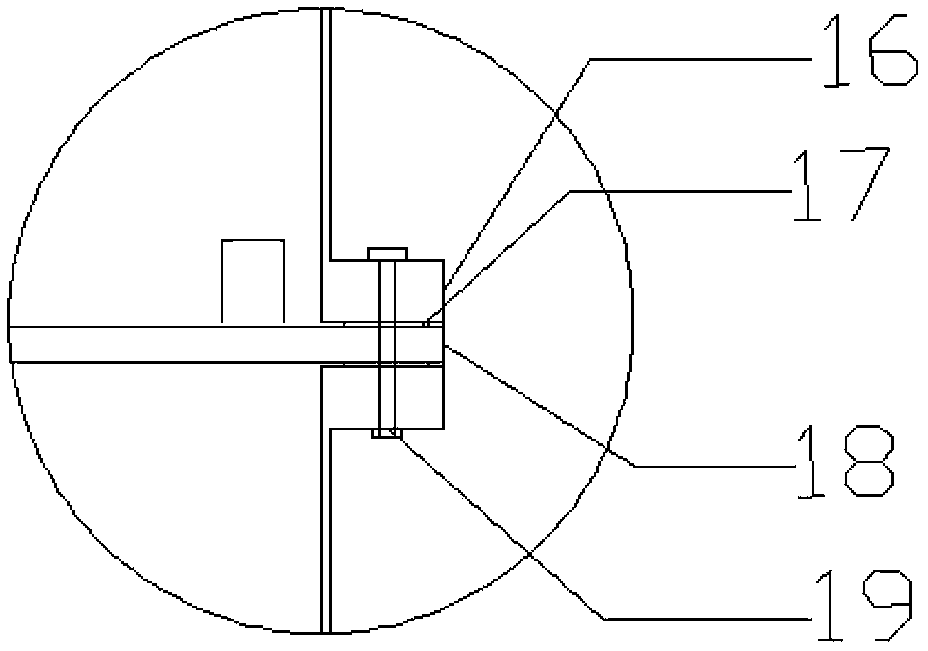 Rotational flow plate glycerinum chlorination bubbling reaction tower and device for producing epichlorohydrin