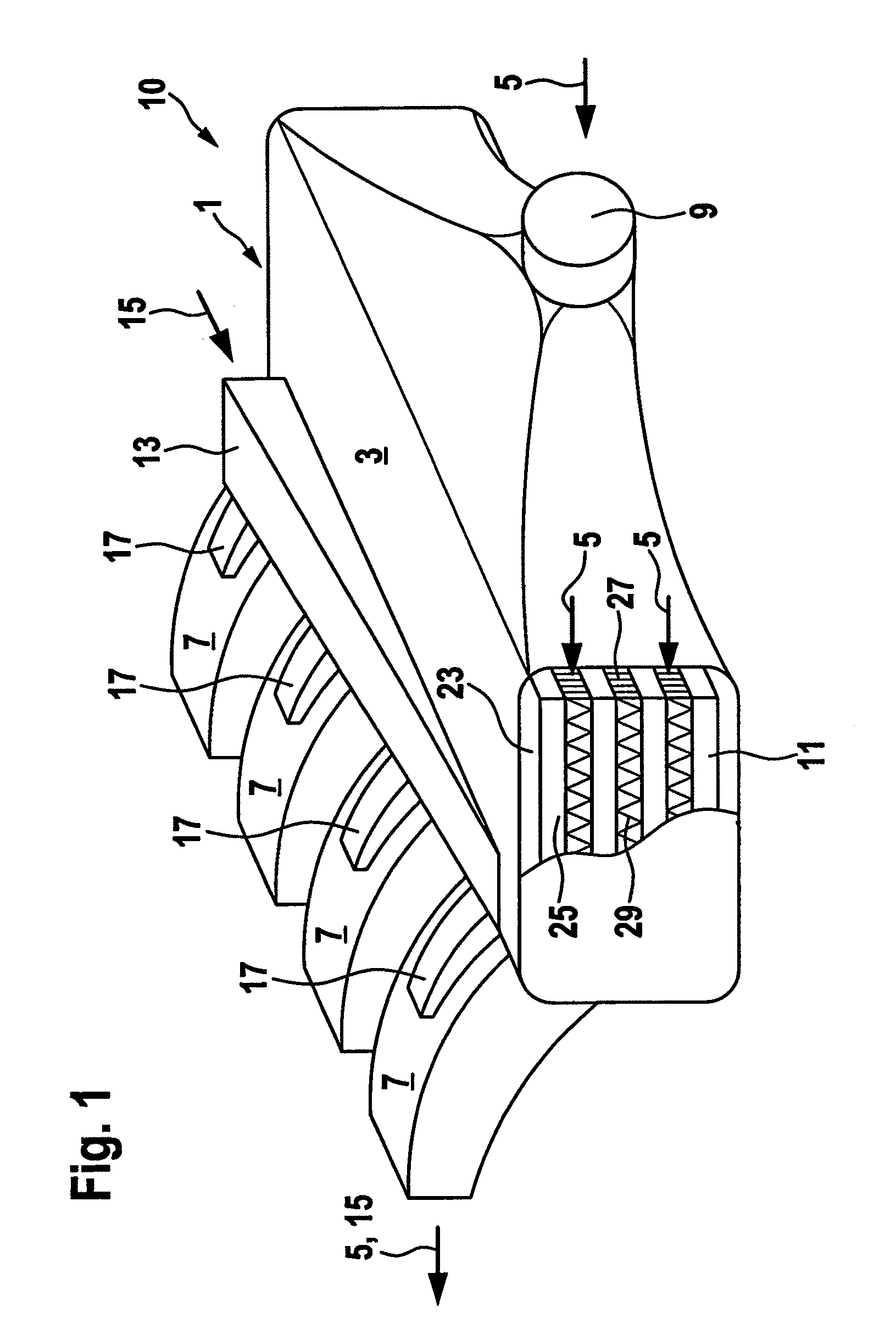 Charging fluid intake module and internal combustion engine