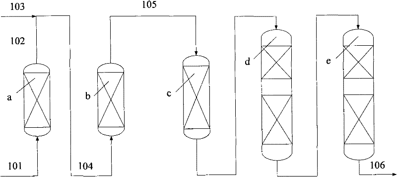 Method for processing heavy material by using up-flow reactor system