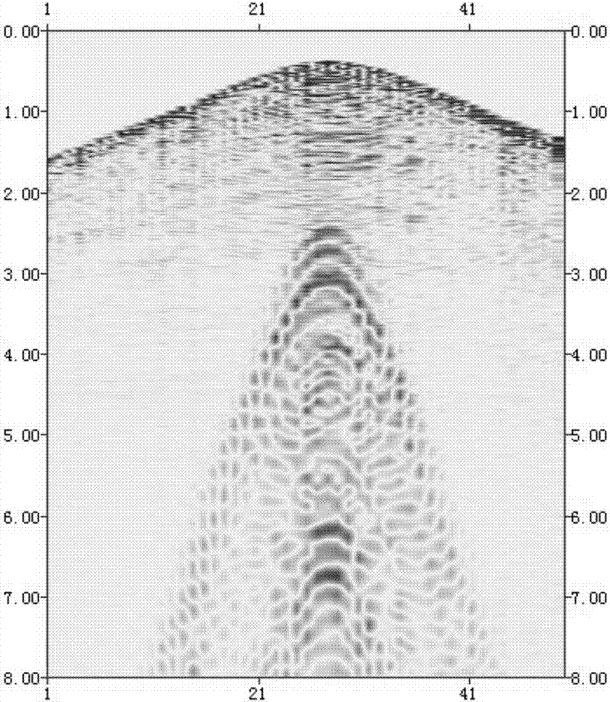 Near-surface scattering surface wave removing method