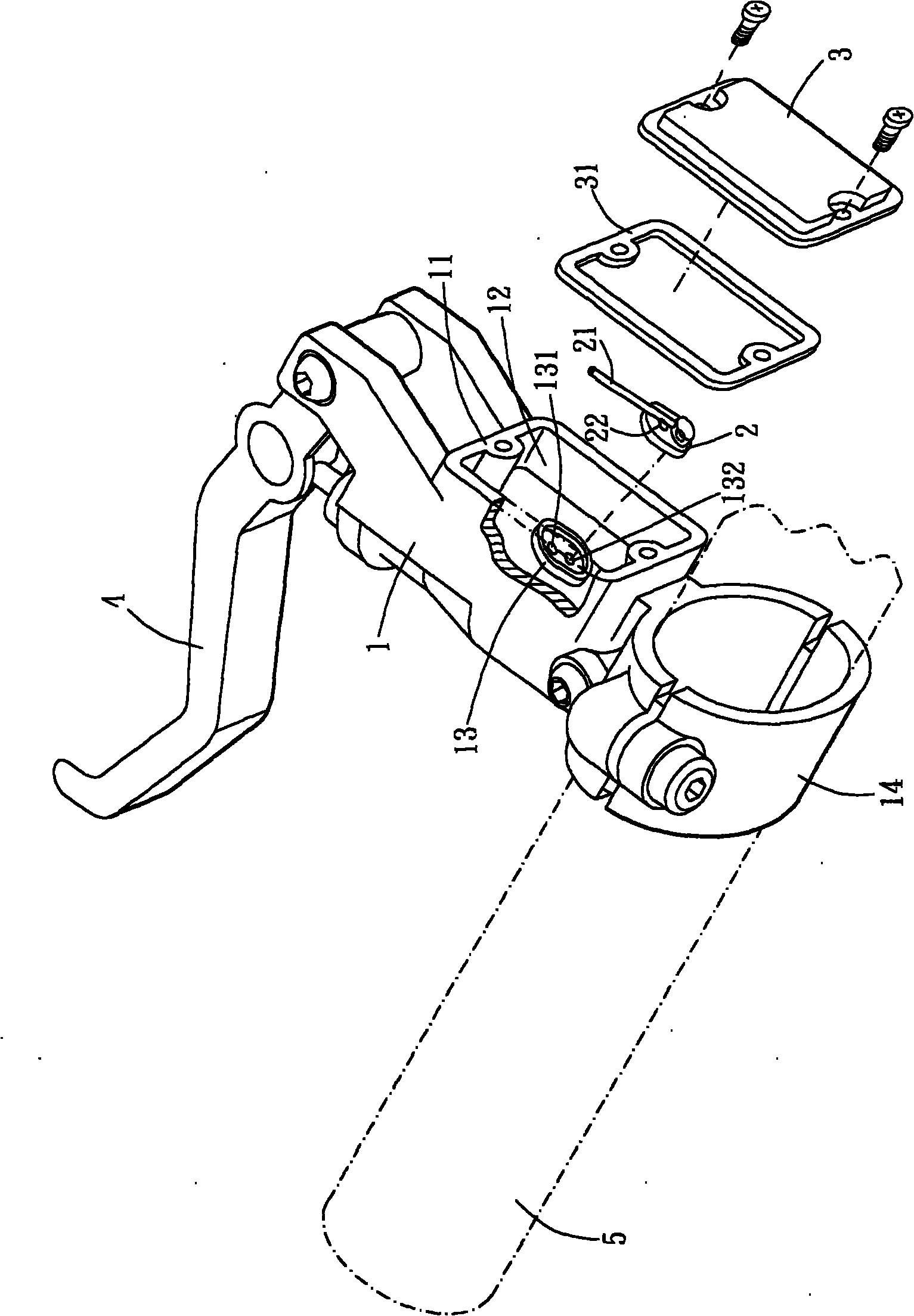 Oil-guiding device for oil pressure brake