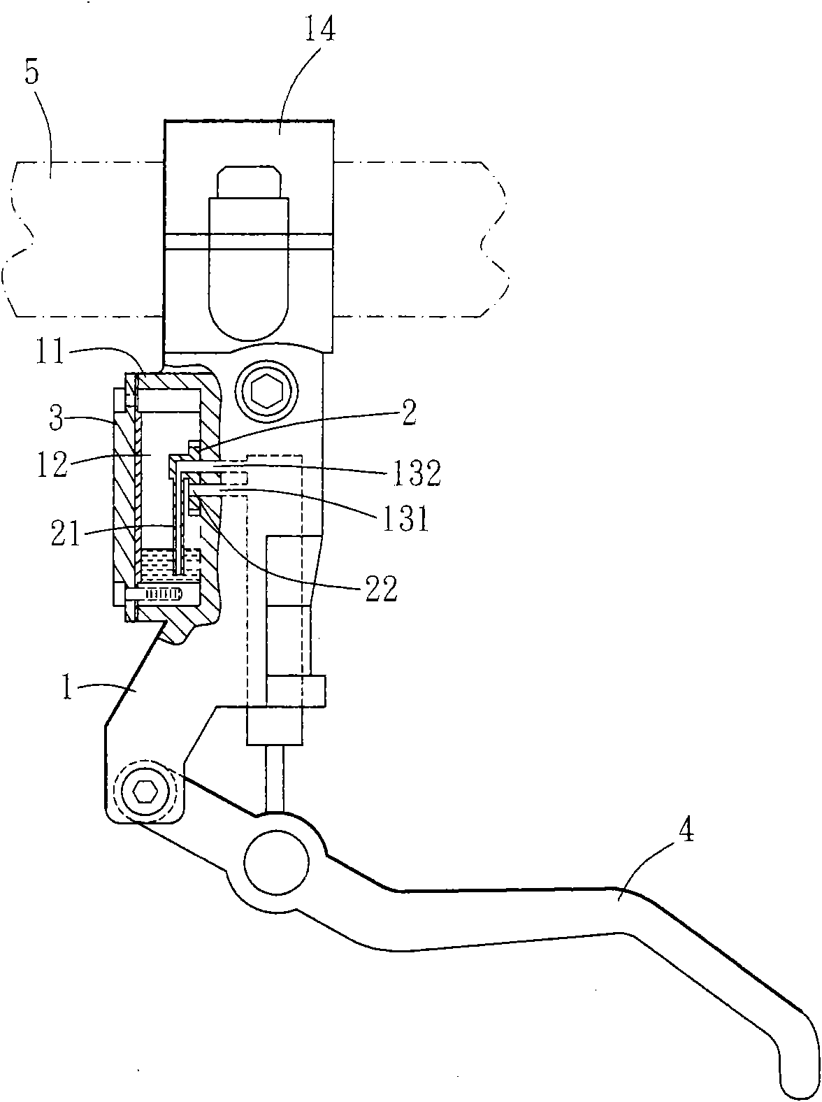 Oil-guiding device for oil pressure brake