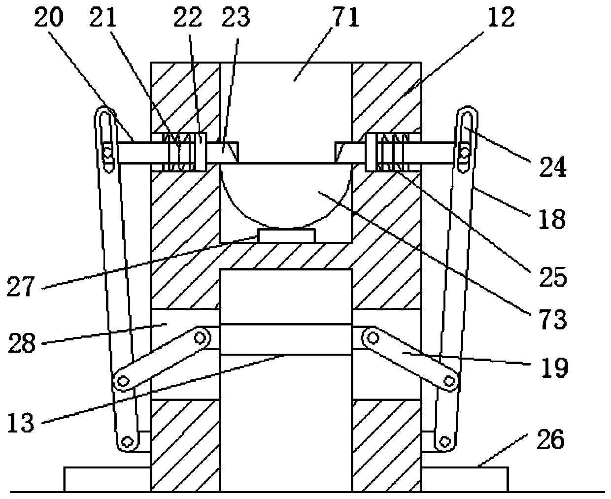 Winding-type projection curtain with high stability and application method thereof