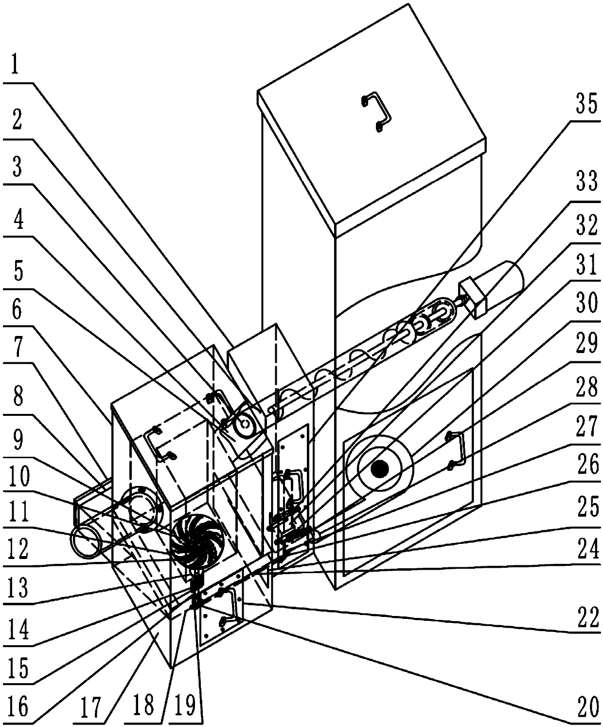 An anti-coking biomass pellet burner