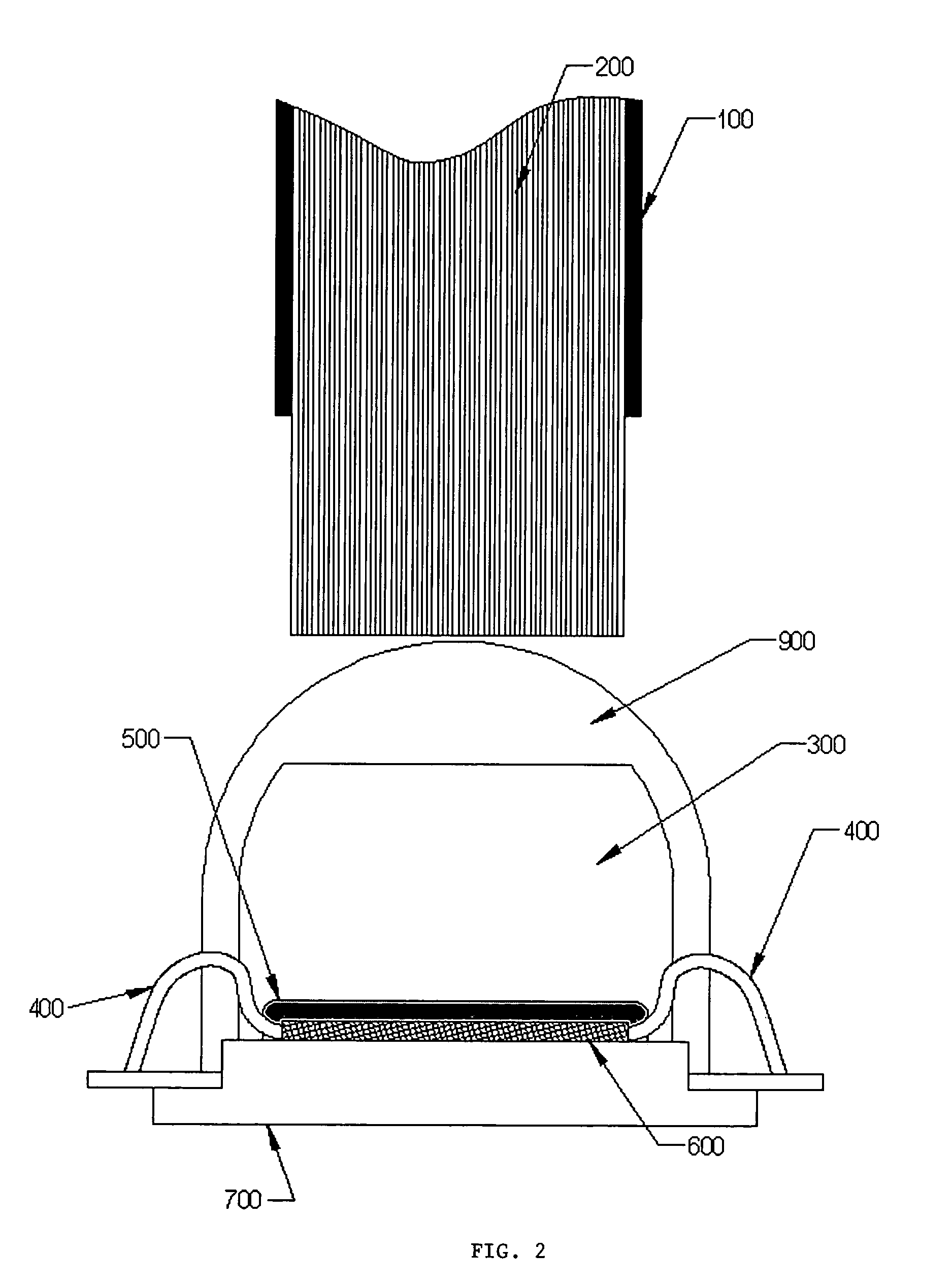 Compact, high-efficiency, high-power solid state light source using a single solid state light-emitting device