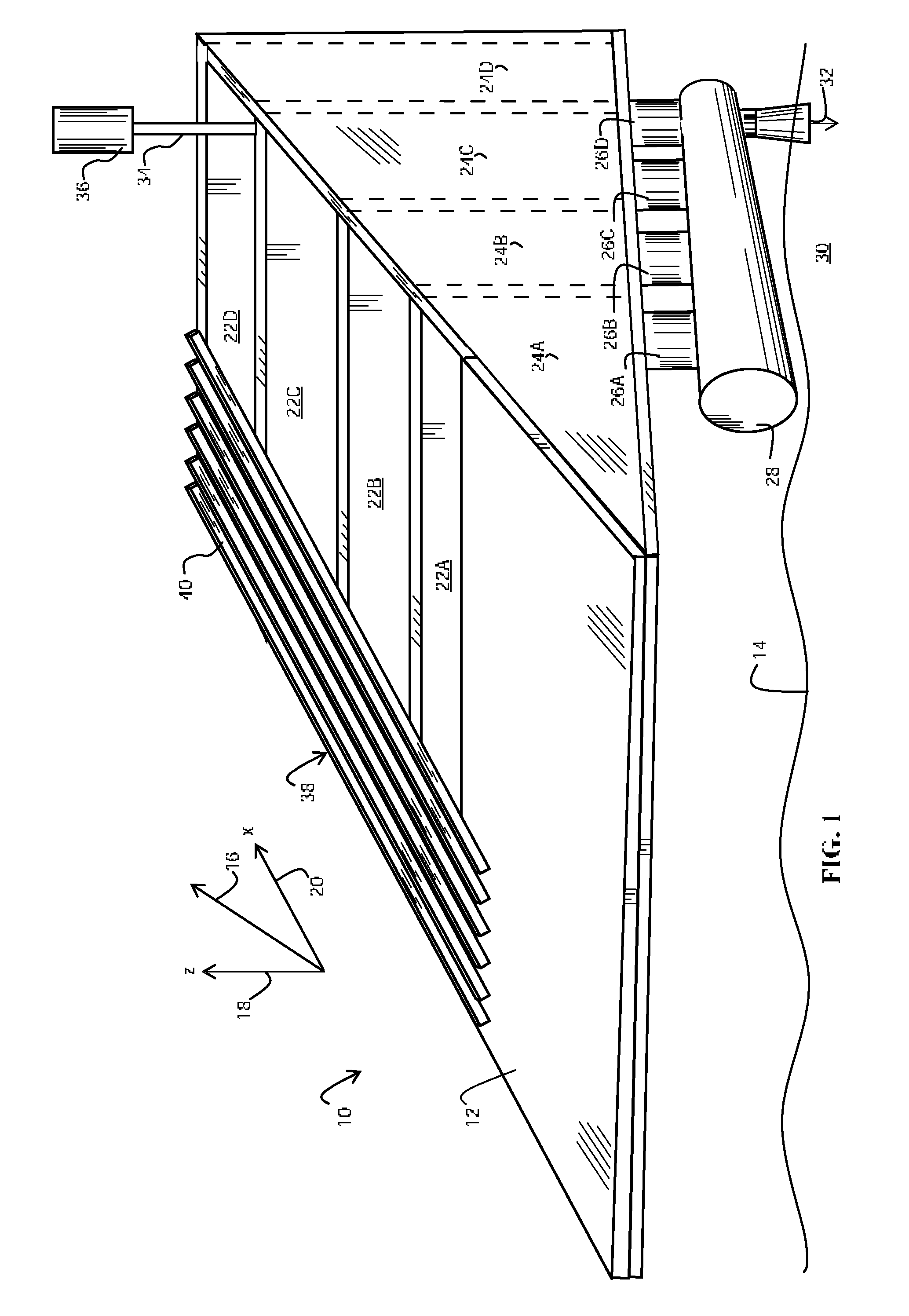 Flow power converter apparatus employing a flow-controlled duct to capture flow energy
