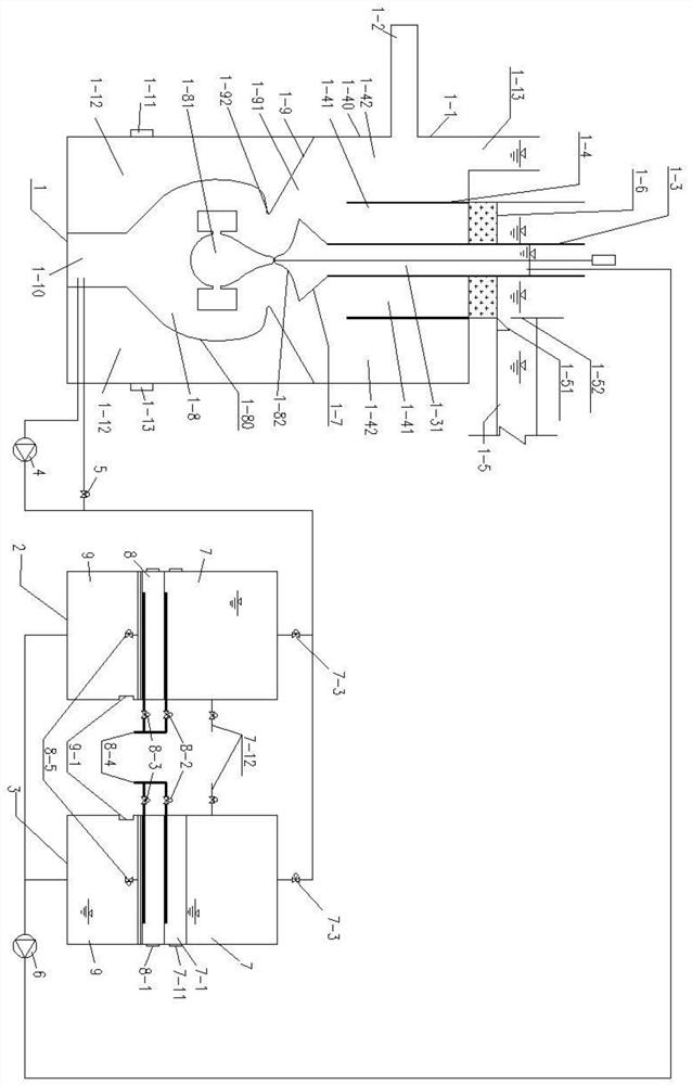 Sand-water separation system for efficiently separating sand in sewage and using method