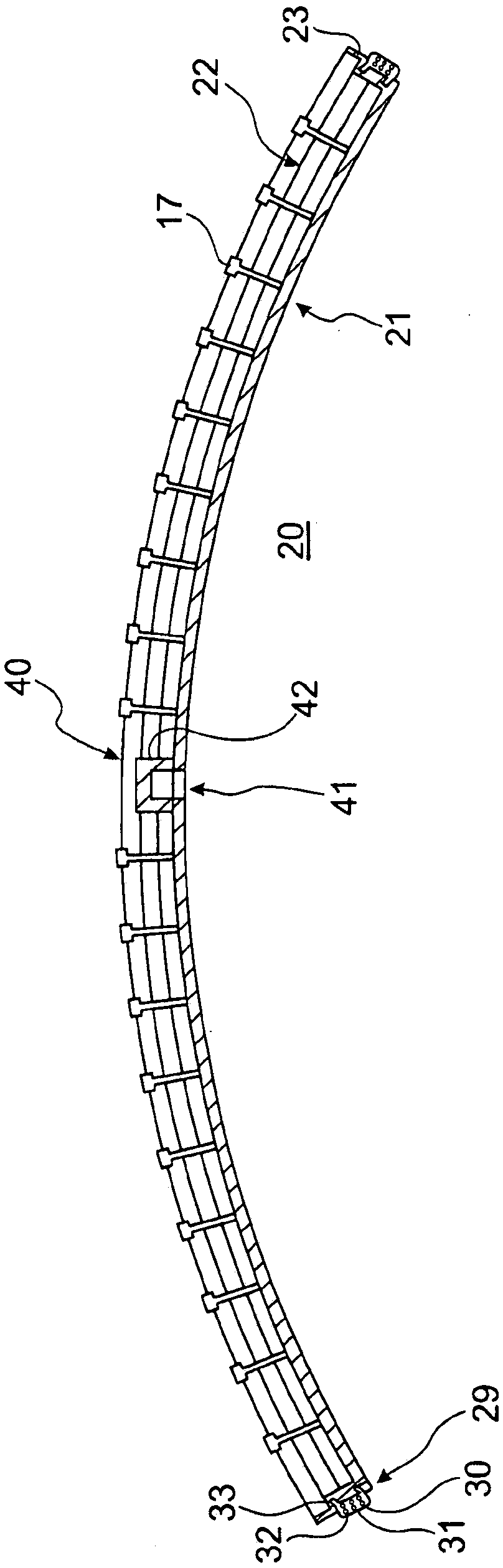 Protective element with drainage, for connecting to a concrete element of a tunnel extension