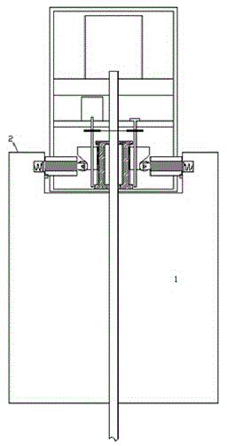 Water gate device provided with reset device and capable of being automatically locked