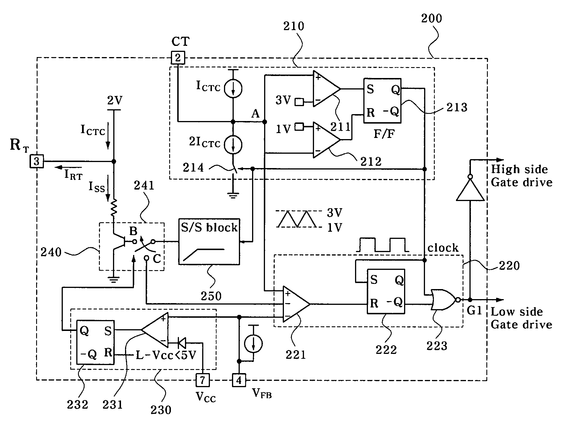 Variable-mode converter control circuit and half-bridge converter having the same