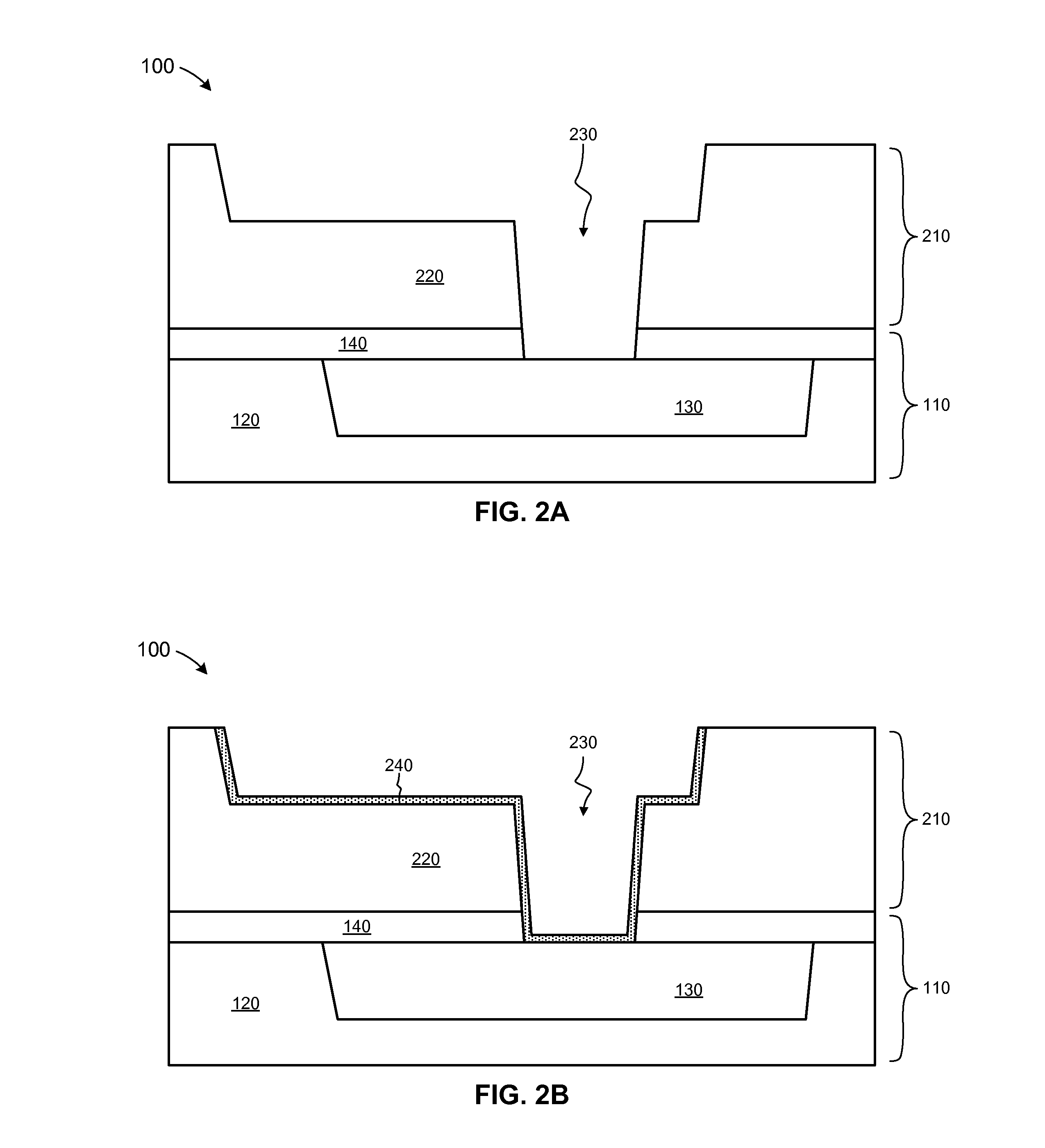 Self-forming embedded diffusion barriers