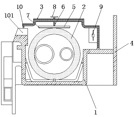 Matched pipe pressing plate suitable for air conditioner