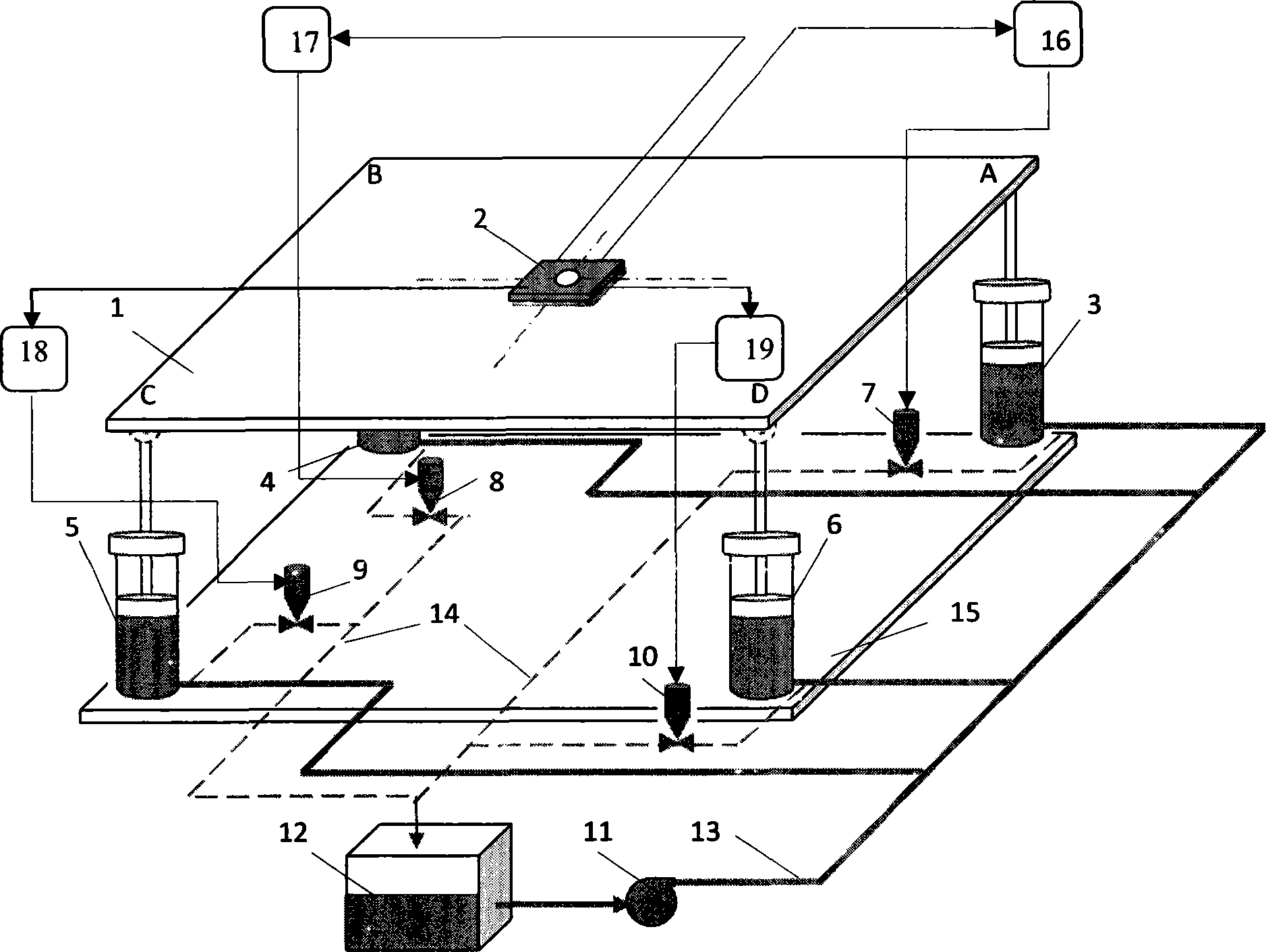 Automatic deck horizontal posture maintaining system