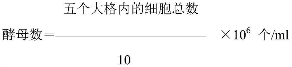 Detection method of suspended yeast concentration