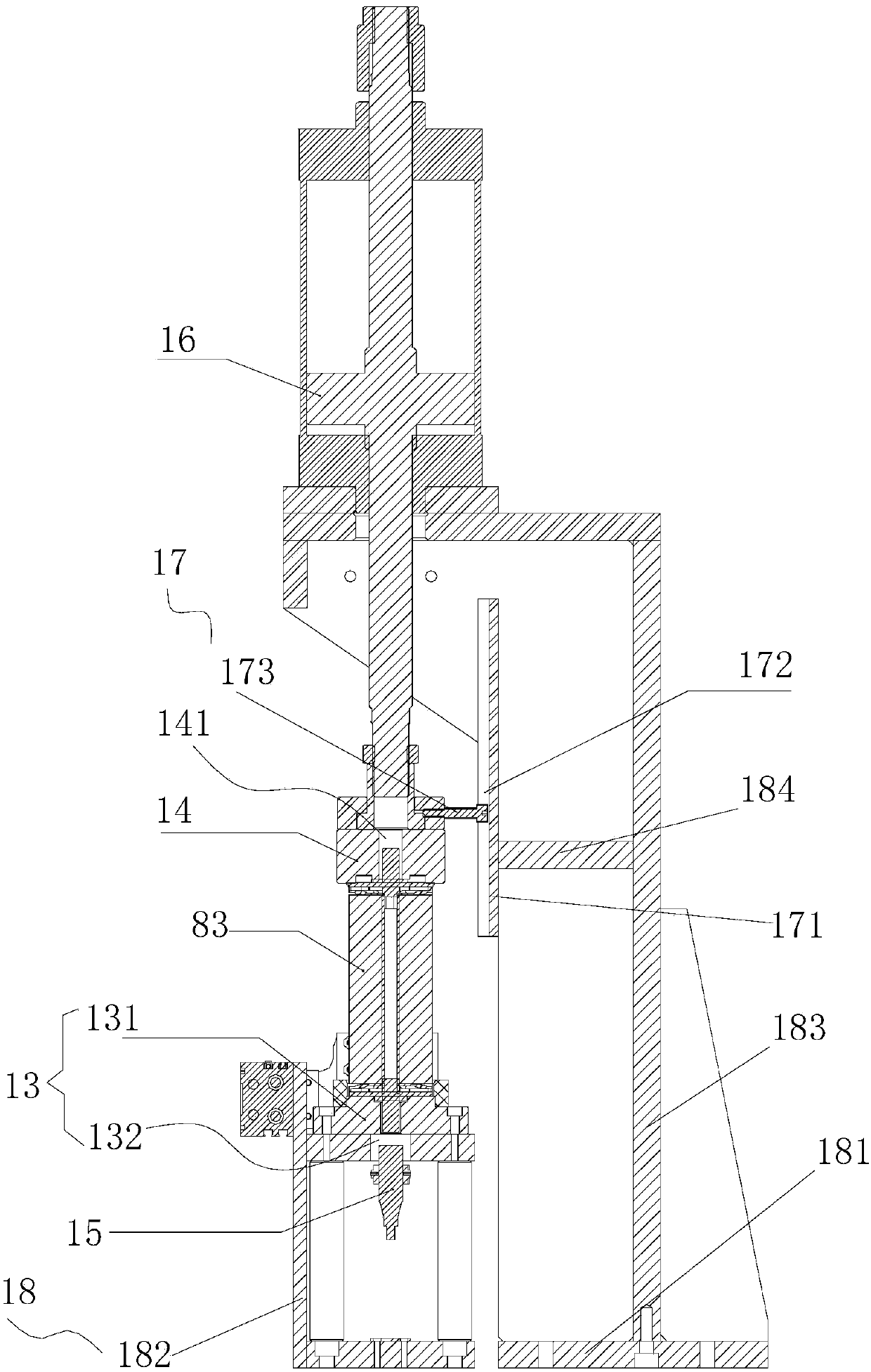 Shaping mechanism and battery processing device with same