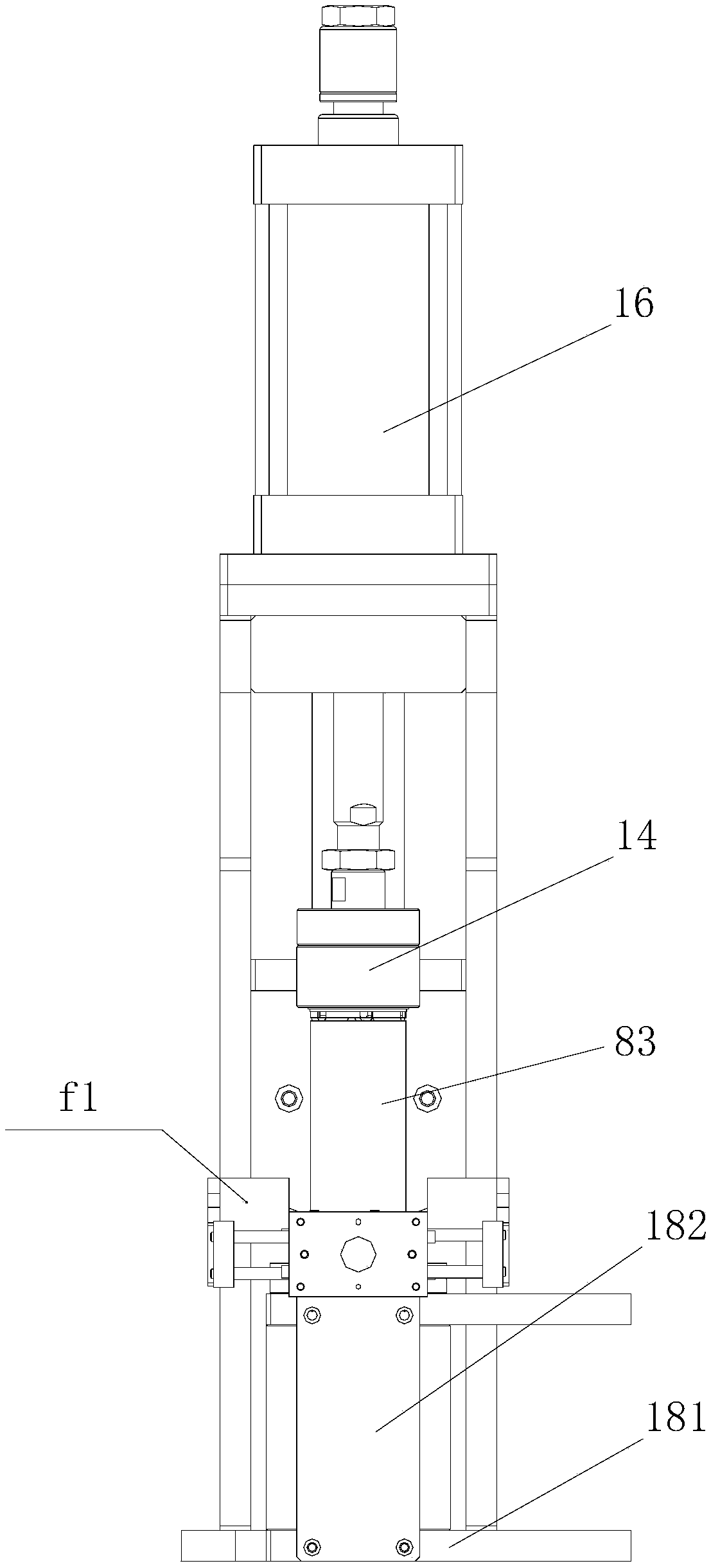 Shaping mechanism and battery processing device with same