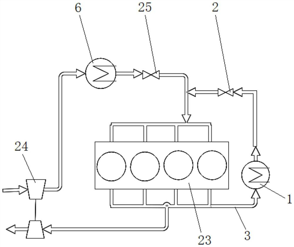 method-and-system-for-separating-water-vapor-in-egr-exhaust-gas