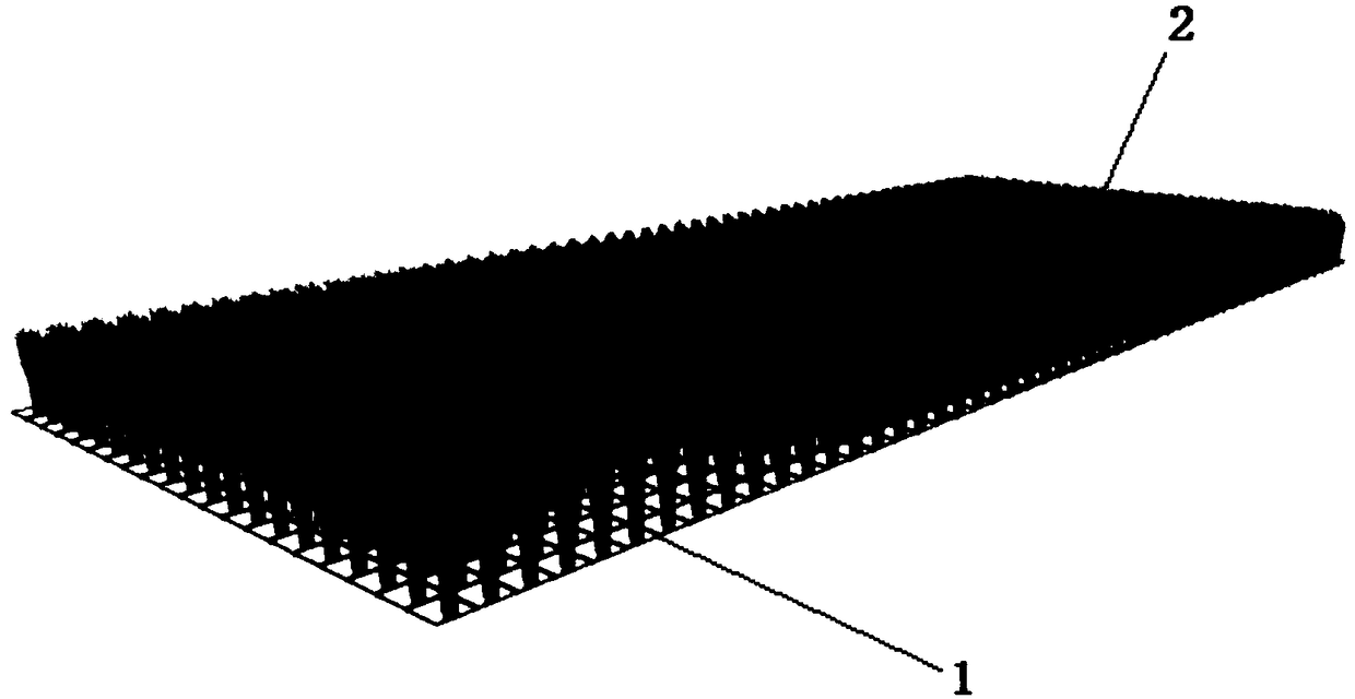 Method for preparing compound submerged plant turf