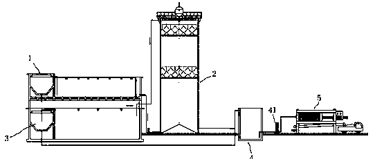 System for treating sludge generated by printing and dyeing pretreatment wastewater treatment as well as treatment process thereof