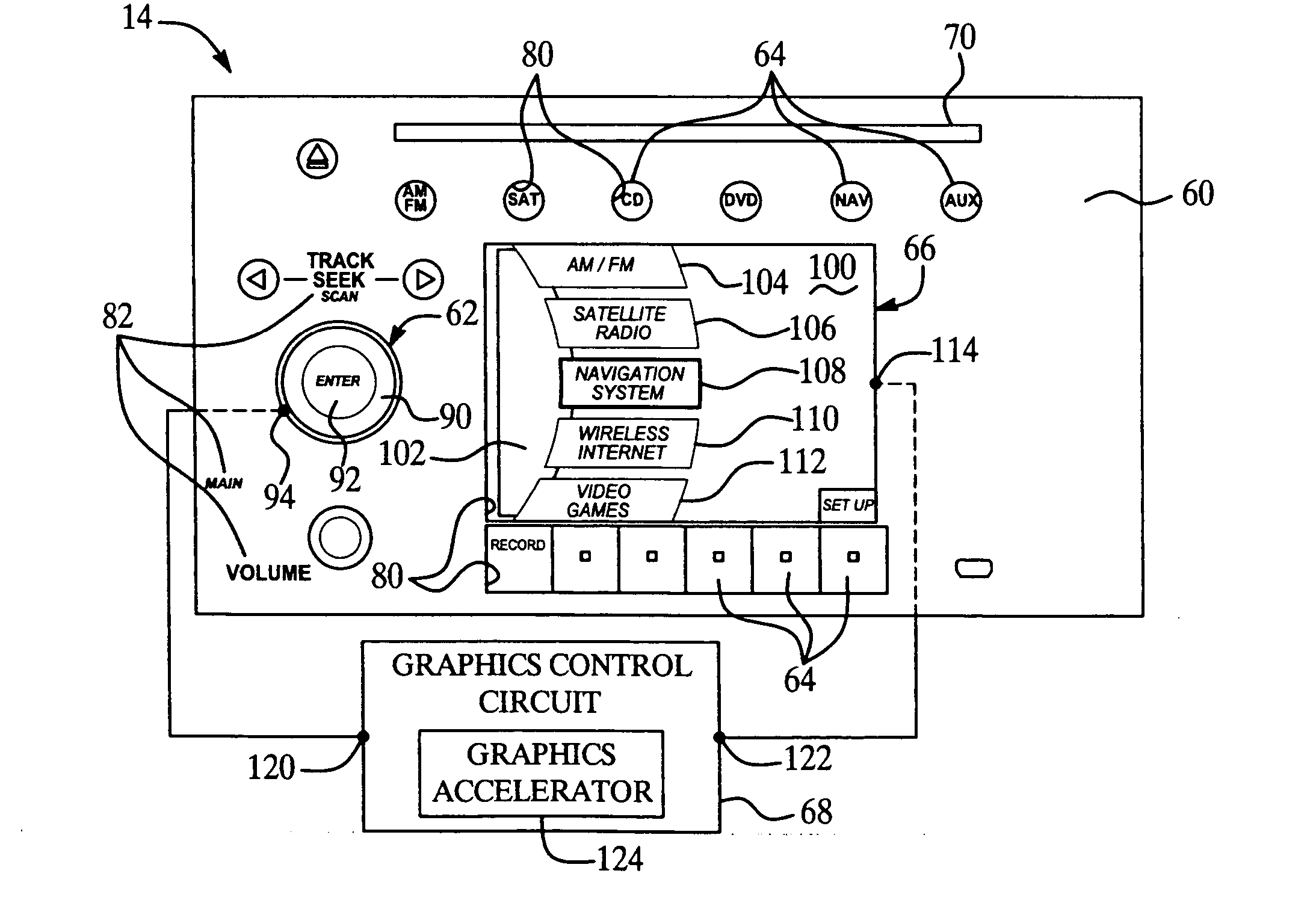 Graphical user interface for use with a multi-media system