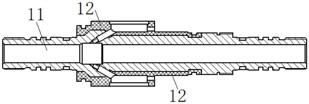 Non-polarized receiving electrode structure