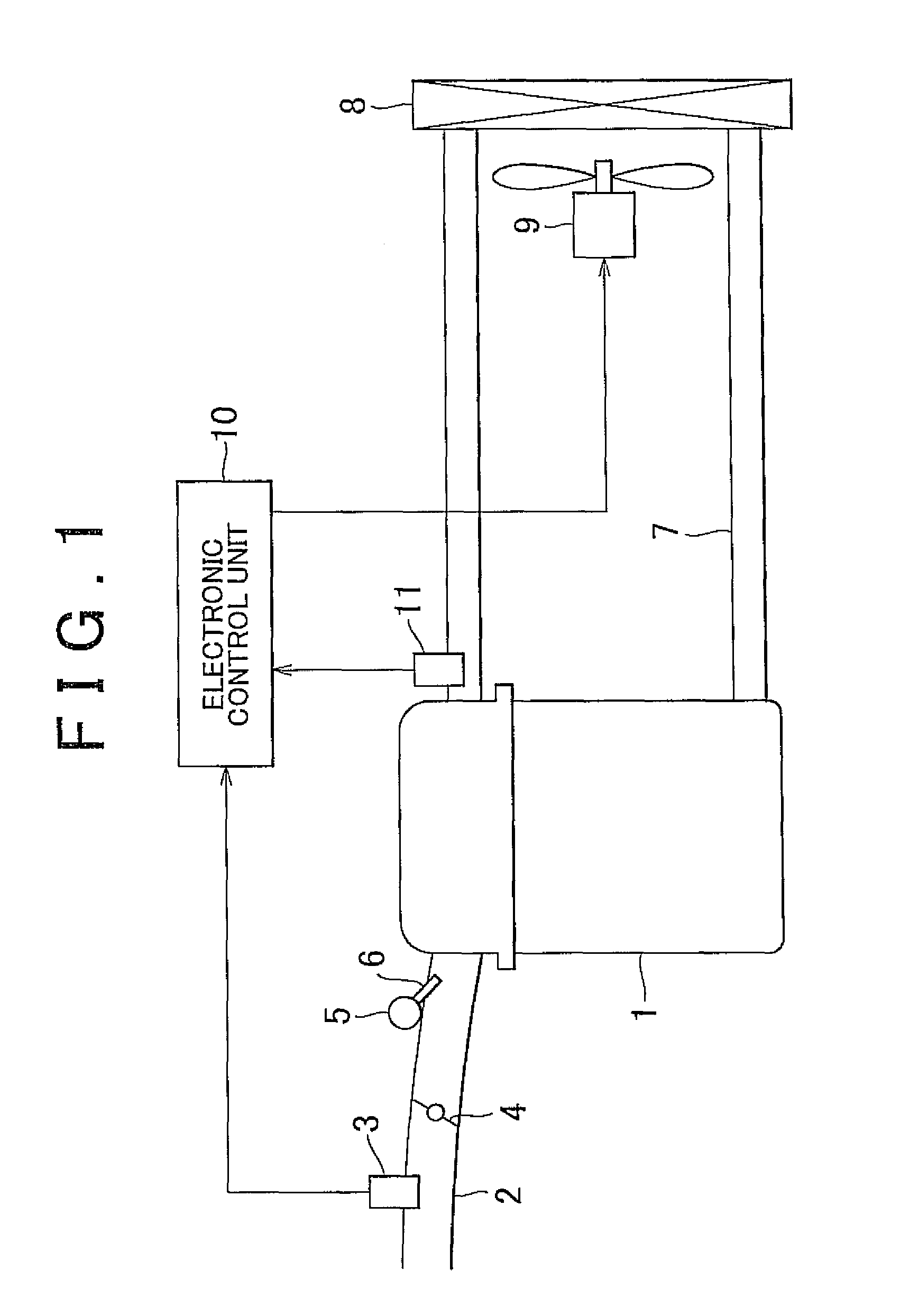 Cooling apparatus for water-cooled engine and method of controlling cooling apparatus for water-cooled engine