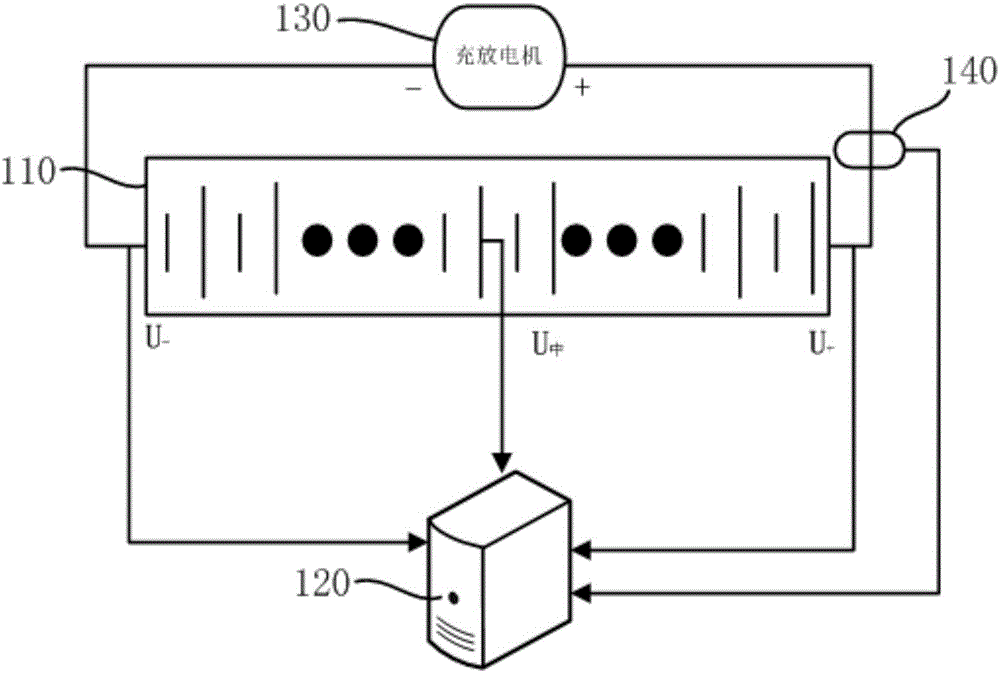 Method for detecting circuit opening of storage battery pack