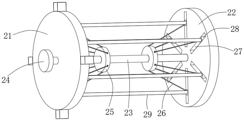 A free-cut fabric setting device for cylindrical fabrics