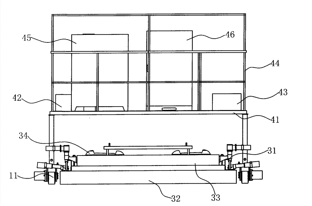 Fine adjustment vehicle for CRTS I type ballastless track slab pavement