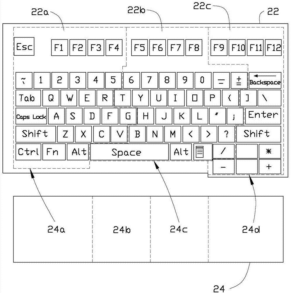 Method for preventing error touch of touch panel of portable computer