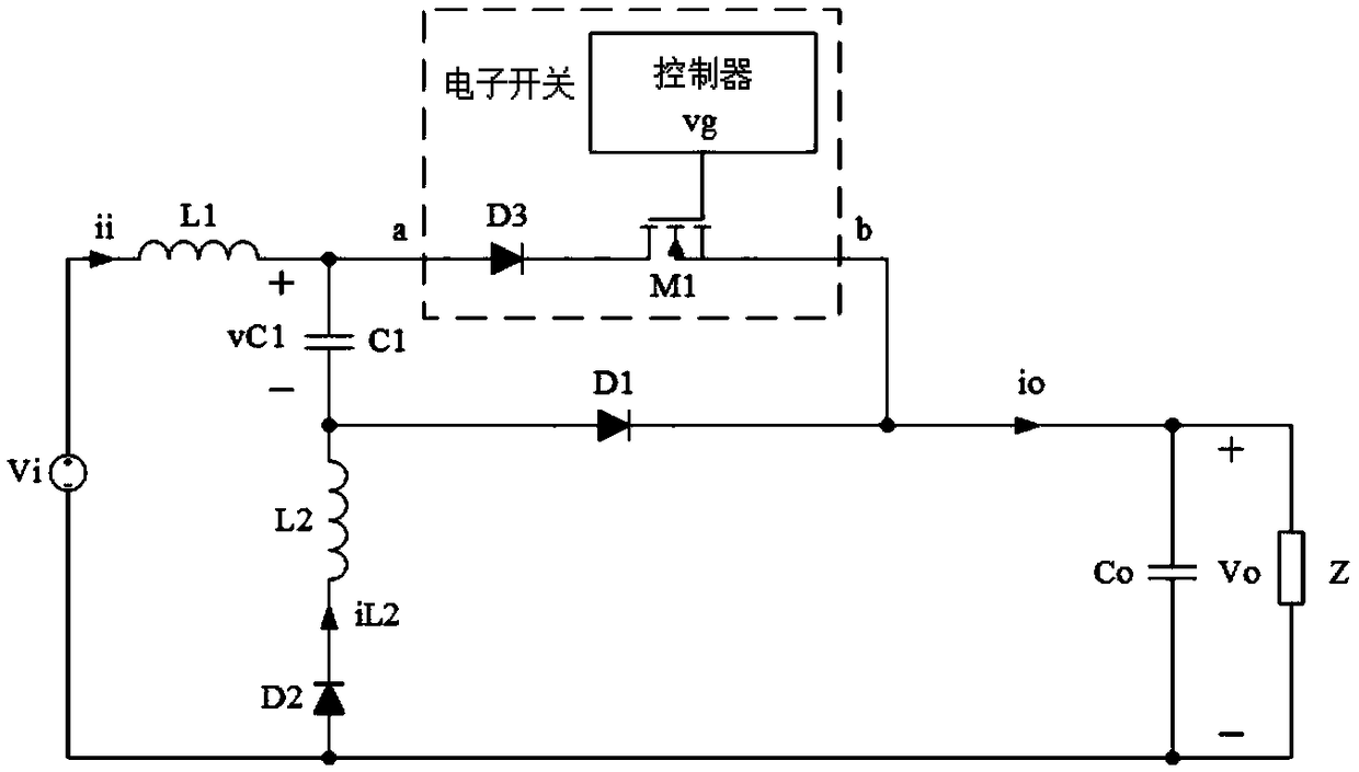 Step-down DC-DC converter with continuous input and output currents